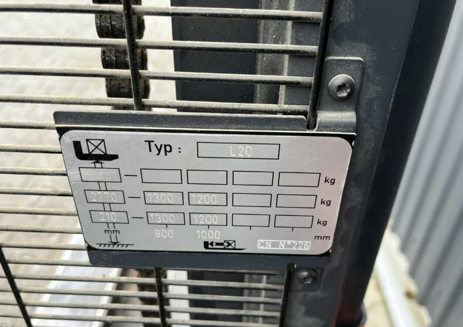 Linde L20 - Штабелер: фото 5 Linde L20 - Штабелер: фото 5