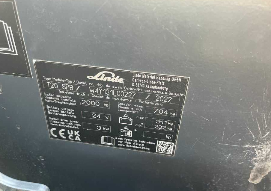Linde T20SPB - Тележка: фото 4 Linde T20SPB - Тележка: фото 4