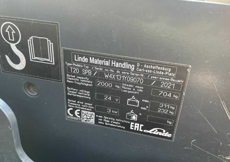 Linde T20SPB - Тележка: фото 4 Linde T20SPB - Тележка: фото 4