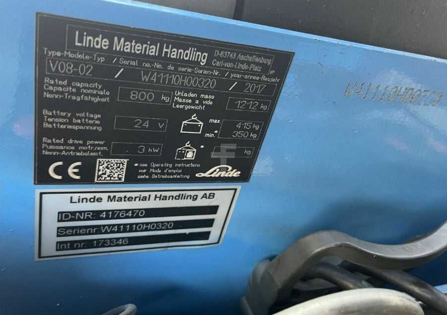 Linde V08-02 - Сборщик заказов: фото 4 Linde V08-02 - Сборщик заказов: фото 4