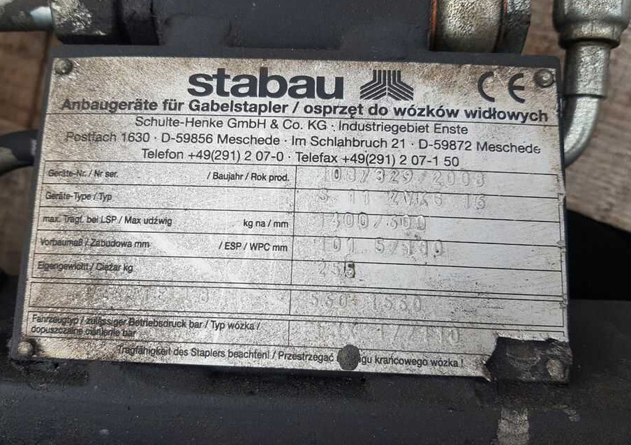 Stabau S11ZVKG16 - Навесное оборудование: фото 3 Stabau S11ZVKG16 - Навесное оборудование: фото 3