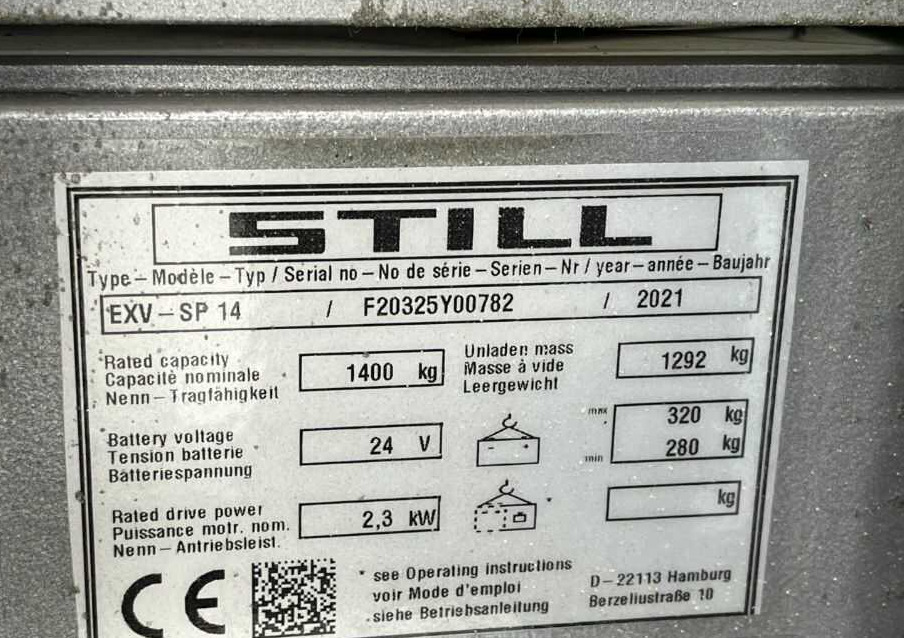 Still EXV-SP14 - Штабелер: фото 5 Still EXV-SP14 - Штабелер: фото 5