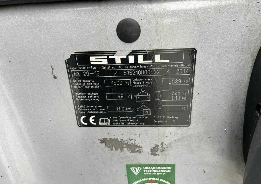 Still RX20-15 - Электропогрузчик: фото 4 Still RX20-15 - Электропогрузчик: фото 4