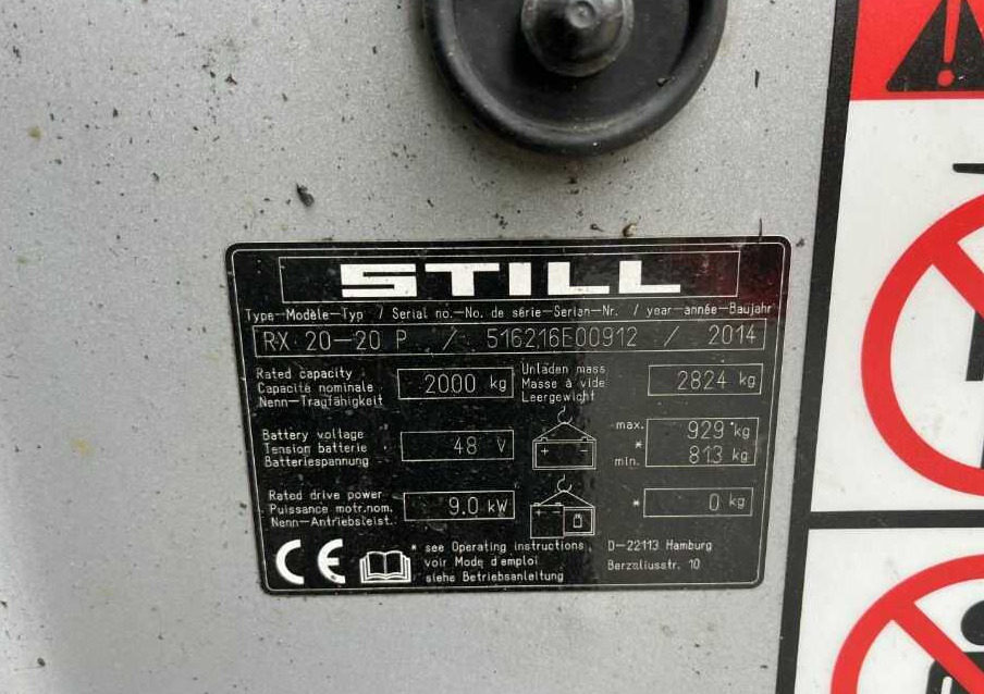 Still RX20-20P - Электропогрузчик: фото 4 Still RX20-20P - Электропогрузчик: фото 4