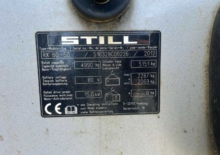Still RX60-50 - Электропогрузчик: фото 4 Still RX60-50 - Электропогрузчик: фото 4