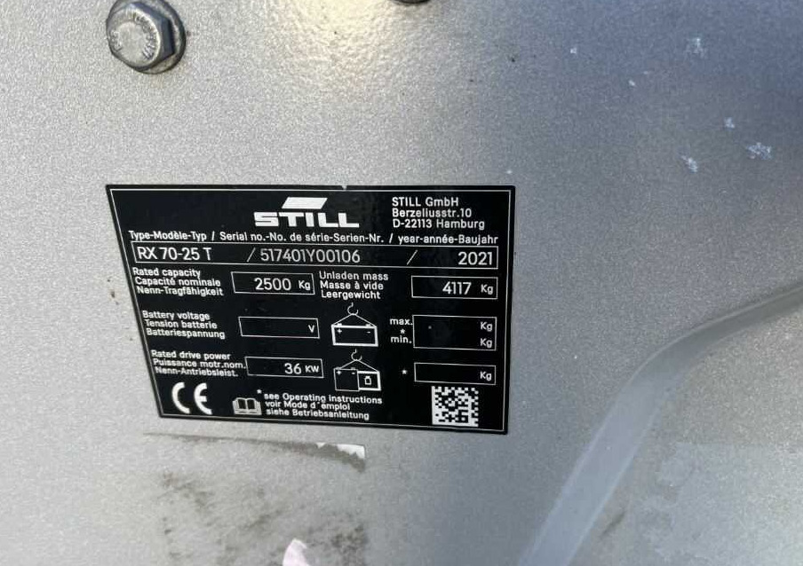 Still RX70-25T - Газовый погрузчик: фото 4 Still RX70-25T - Газовый погрузчик: фото 4