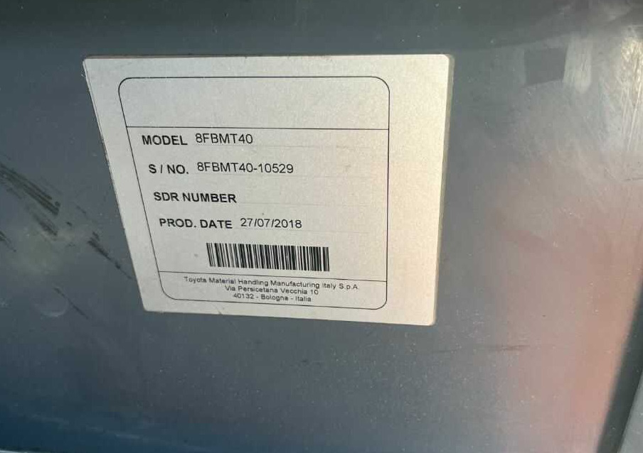 Toyota 8FBMT40 - Электропогрузчик: фото 4 Toyota 8FBMT40 - Электропогрузчик: фото 4