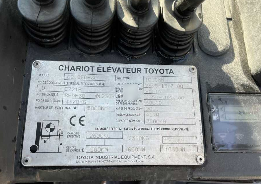 Toyota 8FDF30 - Дизельный погрузчик: фото 4 Toyota 8FDF30 - Дизельный погрузчик: фото 4