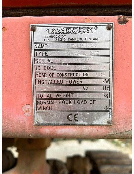 Буровая машина Tamrock Ranger 500: фото 14