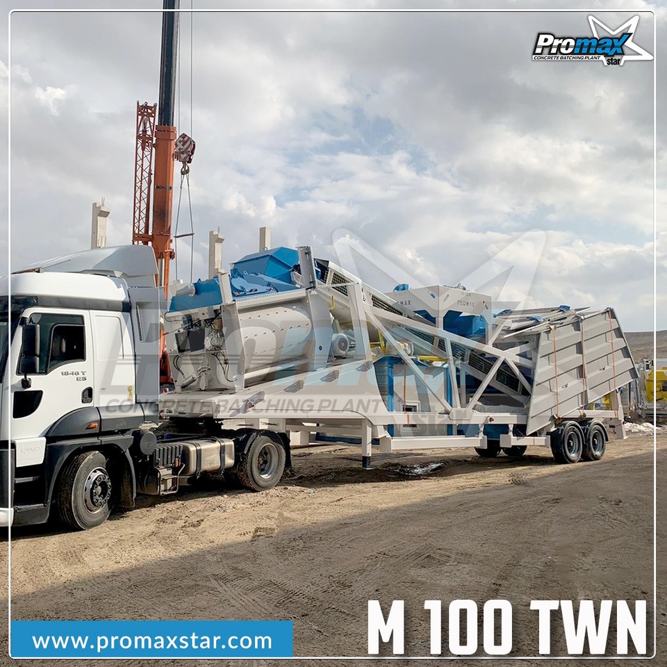 PROMAX MOBILE CONCRETE BATCHING PLANT M100-TWN (100m3/h) - Бетонный завод: фото 5 PROMAX MOBILE CONCRETE BATCHING PLANT M100-TWN (100m3/h) - Бетонный завод: фото 5