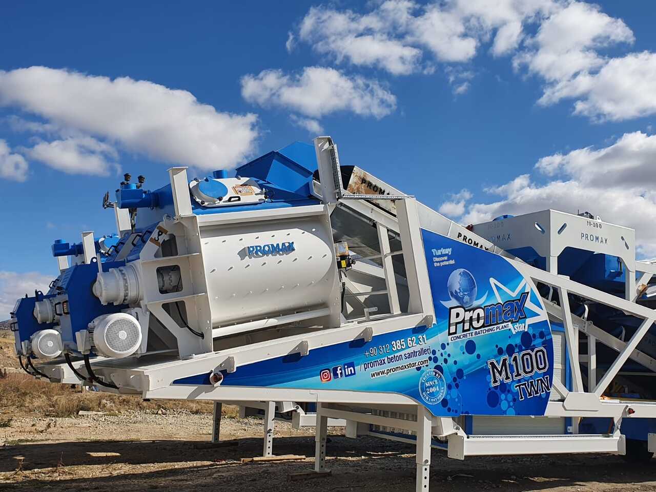 Новый Бетонный завод PROMAX MOBILE CONCRETE BATCHING PLANT M100-TWN (100m3/h): фото 8