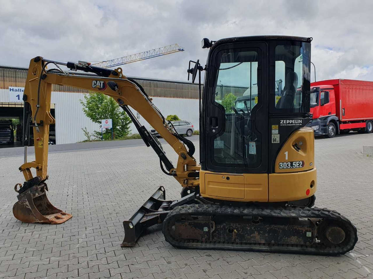 Мини-экскаватор CAT 303.5E2CR / nur 2.107h! / 1x Tieflöffel / 2021: фото 6