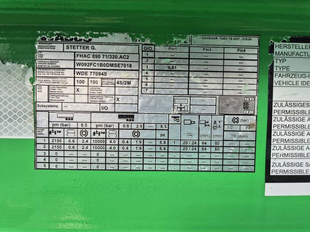 Полуприцеп бетоносмеситель Stetter FHAC 890 71/320.AC2 Betonmischer 10m³ Stetter FHAC 890 71/320.AC2 Betonmischer 10m³: фото 13