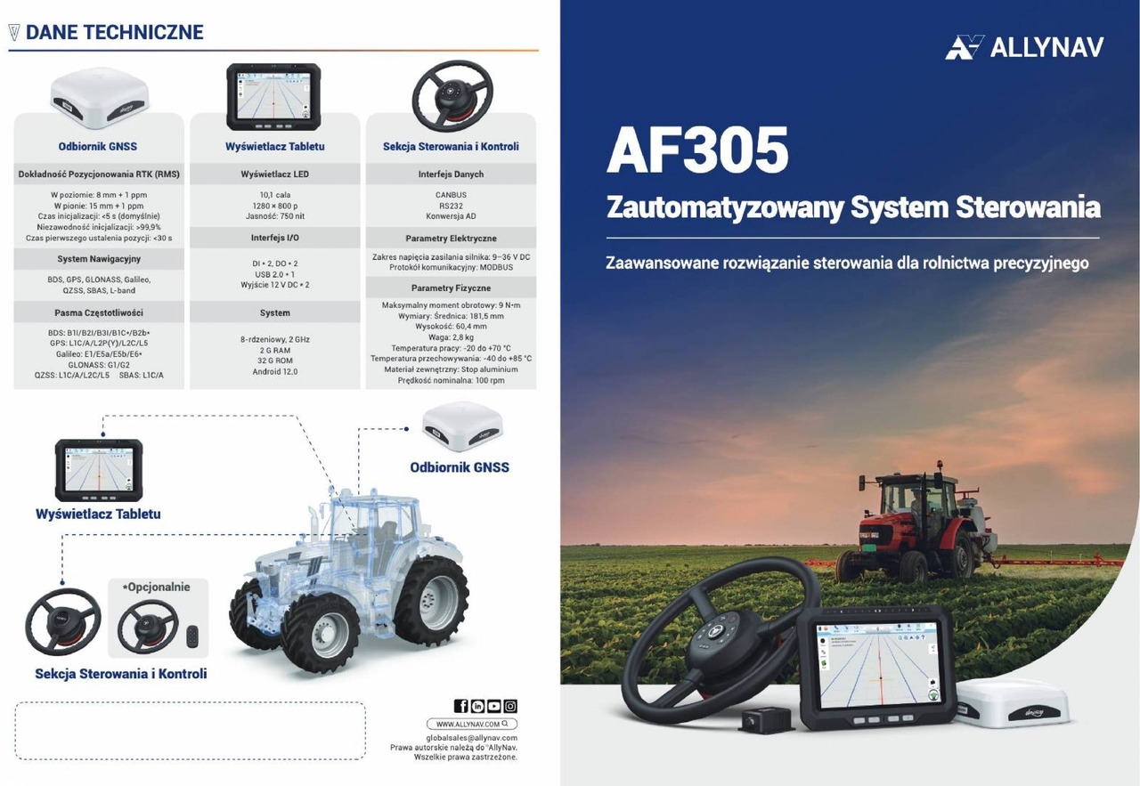 Zestaw sterowania siewnikiem Allynav - Система навигации для Сельскохозяйственной техники: фото 3 Zestaw sterowania siewnikiem Allynav - Система навигации для Сельскохозяйственной техники: фото 3