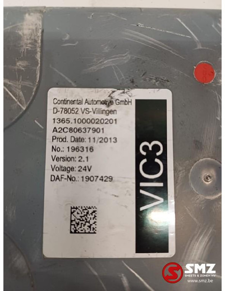 DAF Occ ECU VIC3 regeleenheid DAF - Блок управления для Грузовиков: фото 5 DAF Occ ECU VIC3 regeleenheid DAF - Блок управления для Грузовиков: фото 5