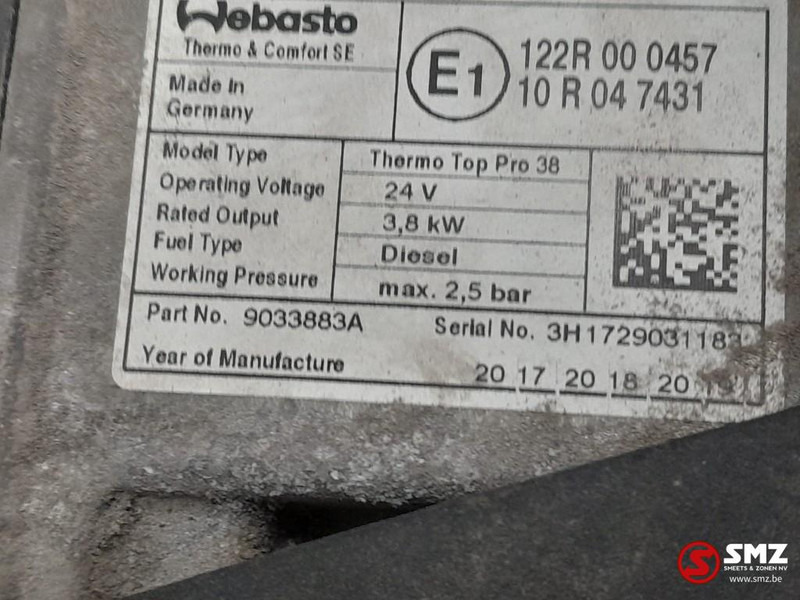 DAF Occ standverwarming Thermo Top Pro 38 DAF - Отопление/ Вентиляция для Грузовиков: фото 5 DAF Occ standverwarming Thermo Top Pro 38 DAF - Отопление/ Вентиляция для Грузовиков: фото 5