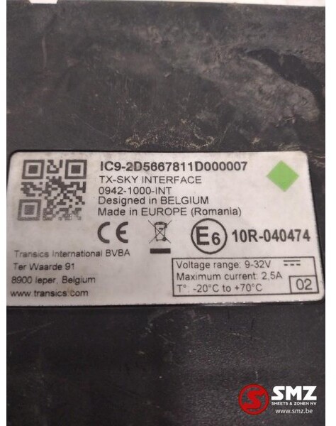 Diversen Occ ECU Mercedes Actros TX Sky interface 0942-1000 - Блок управления для Грузовиков: фото 2 Diversen Occ ECU Mercedes Actros TX Sky interface 0942-1000 - Блок управления для Грузовиков: фото 2