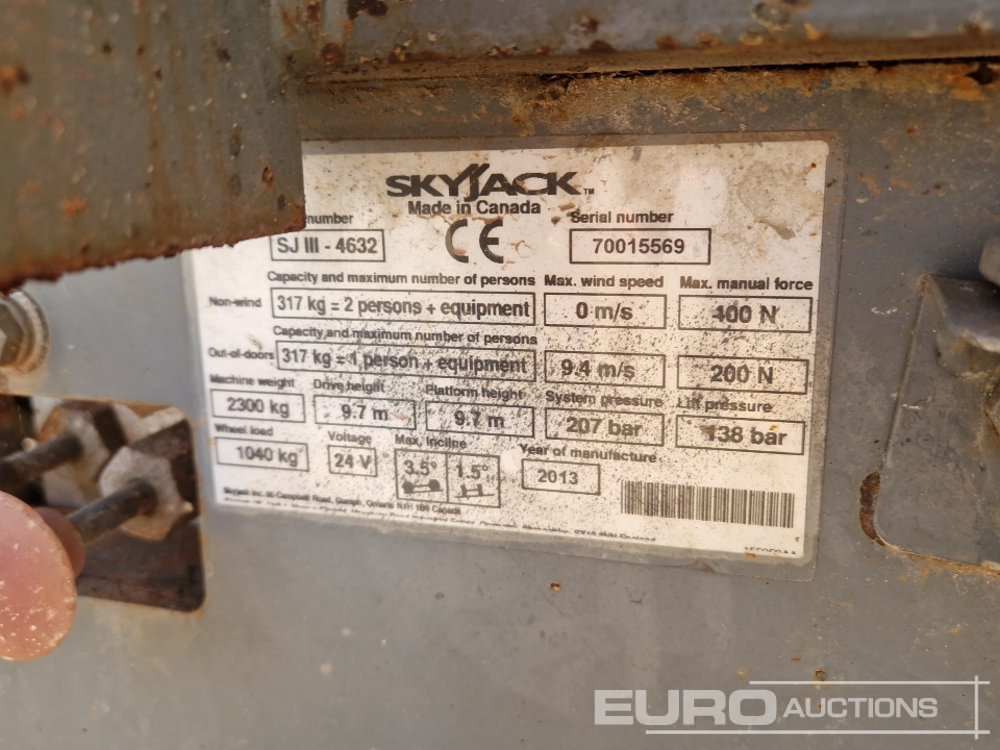 Подъёмник 2013 SkyJack SJ4632: фото 26
