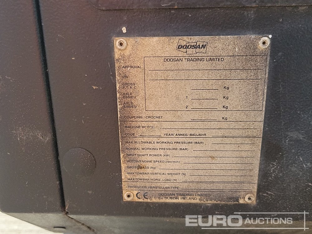 Воздушный компрессор 2014 Doosan Single Axle Compressor: фото 30