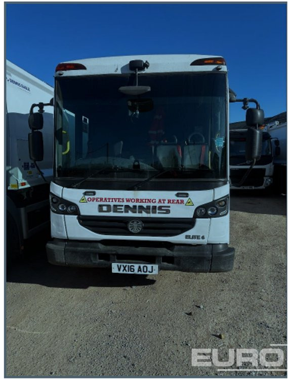 2016 Dennis Elite 6 6x4 Refuse Lorry, Reverse Camera, Automatic Gearbox (Reg. Docs. Available) - Мусоровоз: фото 3 2016 Dennis Elite 6 6x4 Refuse Lorry, Reverse Camera, Automatic Gearbox (Reg. Docs. Available) - Мусоровоз: фото 3