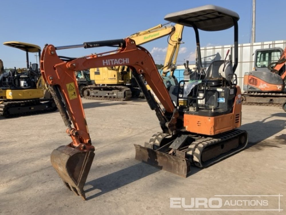 2016 Hitachi ZX17U-5A Rubber Tracks, Blade, Offset, Bucket, Canopy - Мини-экскаватор: фото 1 2016 Hitachi ZX17U-5A Rubber Tracks, Blade, Offset, Bucket, Canopy - Мини-экскаватор: фото 1