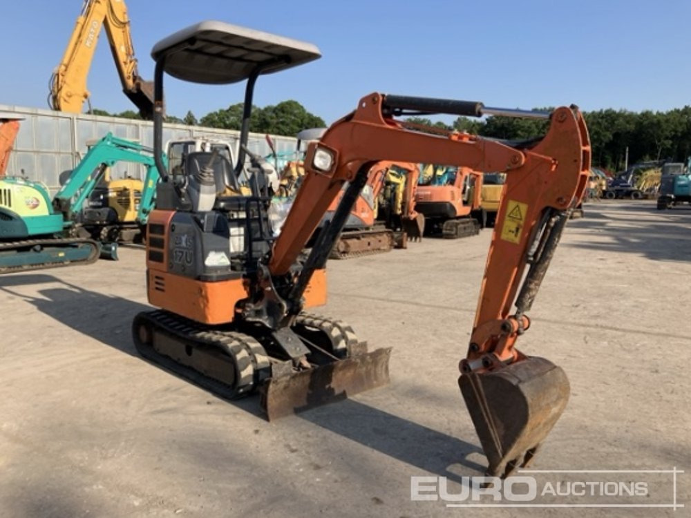 2016 Hitachi ZX17U-5A Rubber Tracks, Blade, Offset, Bucket, Canopy - Мини-экскаватор: фото 2 2016 Hitachi ZX17U-5A Rubber Tracks, Blade, Offset, Bucket, Canopy - Мини-экскаватор: фото 2