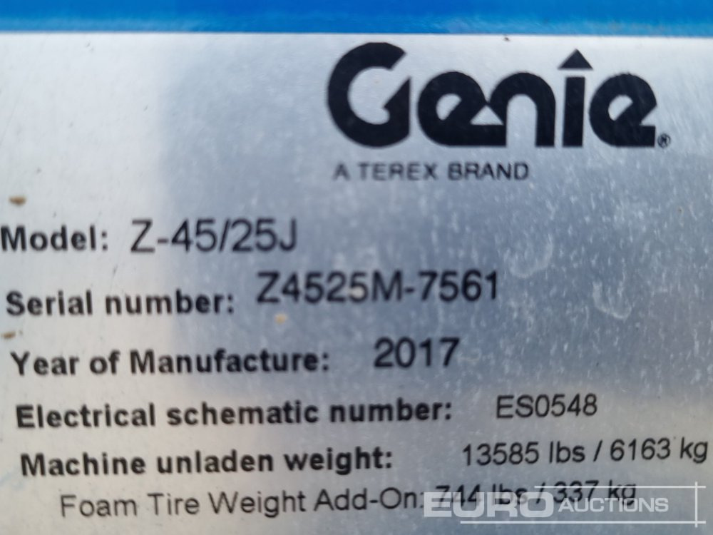 Подъёмник 2017 Genie Z45/25J: фото 40