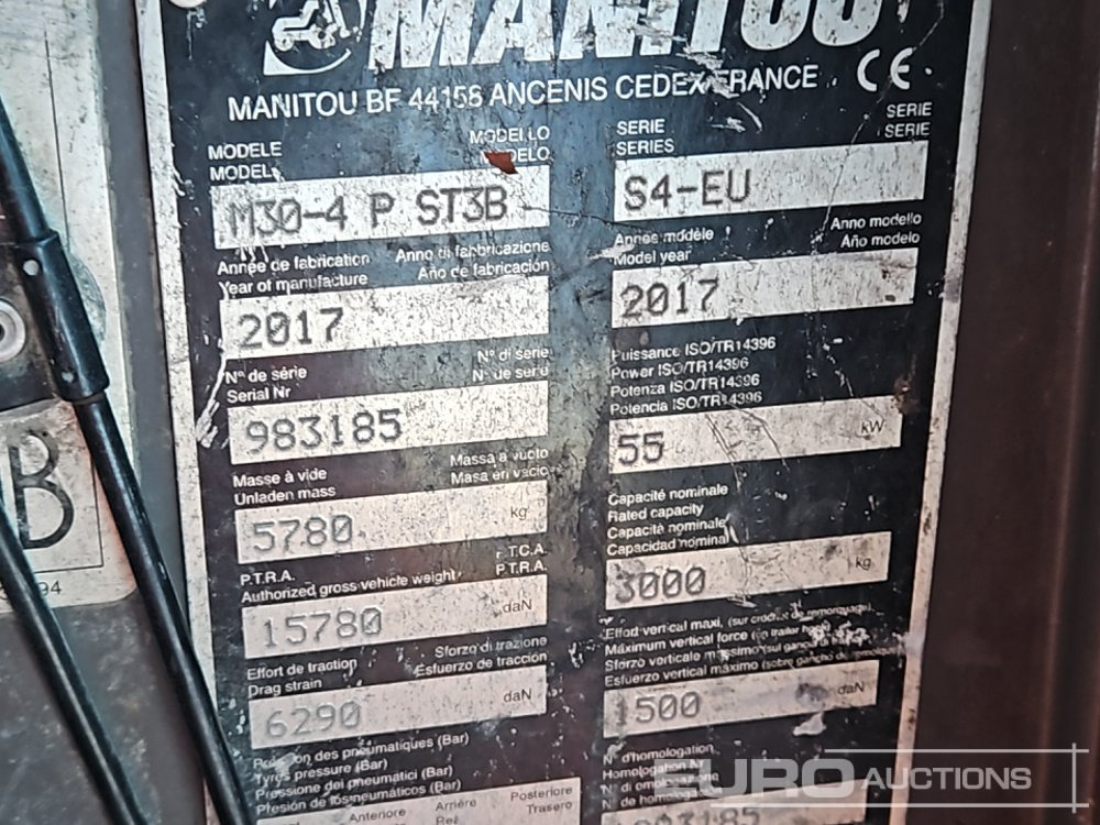 Внедорожный погрузчик 2017 Manitou M30-4: фото 40 Внедорожный погрузчик 2017 Manitou M30-4: фото 40