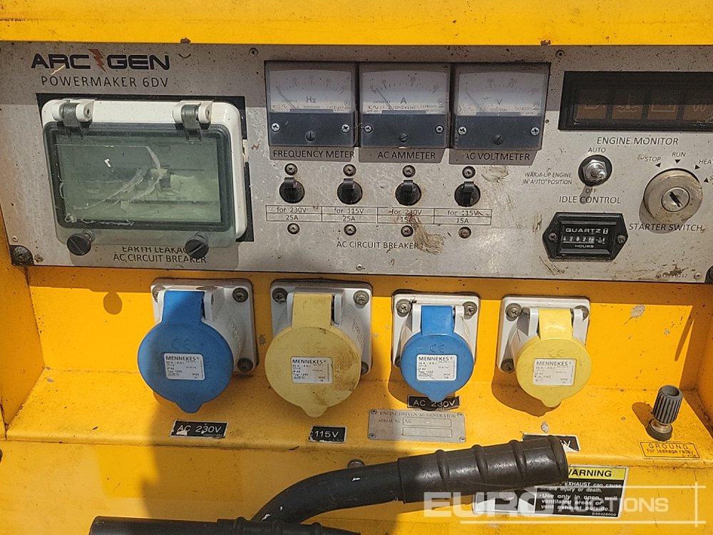 Электрогенератор 2018 ArcGen Powermaker 6DV 6kVA Generator, Kubota Engine: фото 13