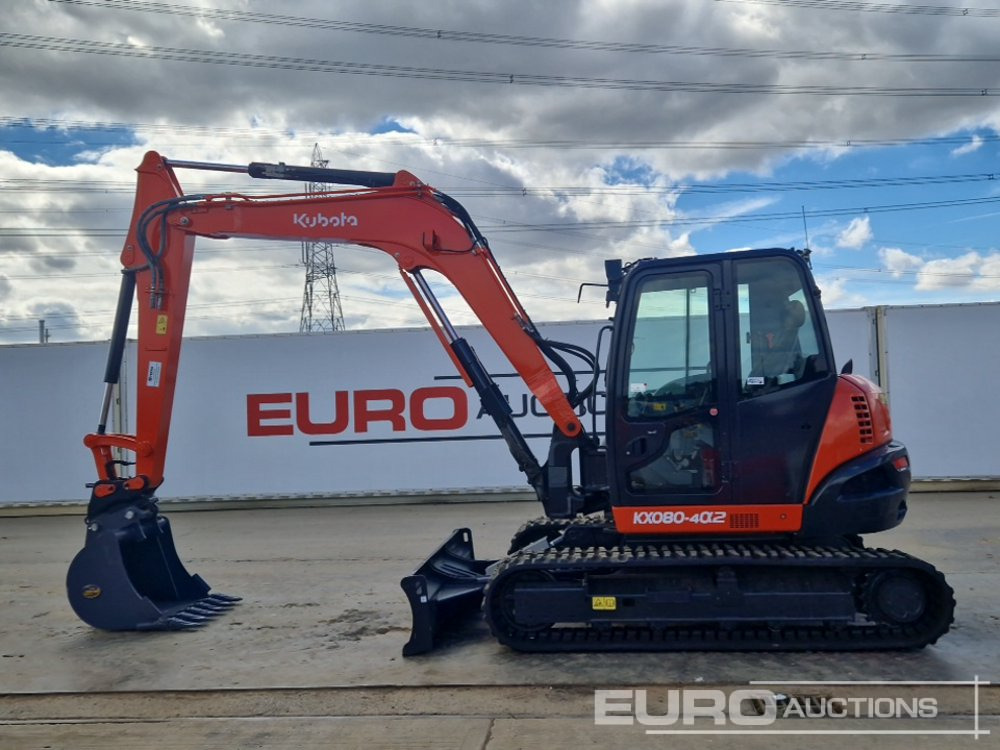 2018 Kubota KX080-4A - Мини-экскаватор: фото 2 2018 Kubota KX080-4A - Мини-экскаватор: фото 2