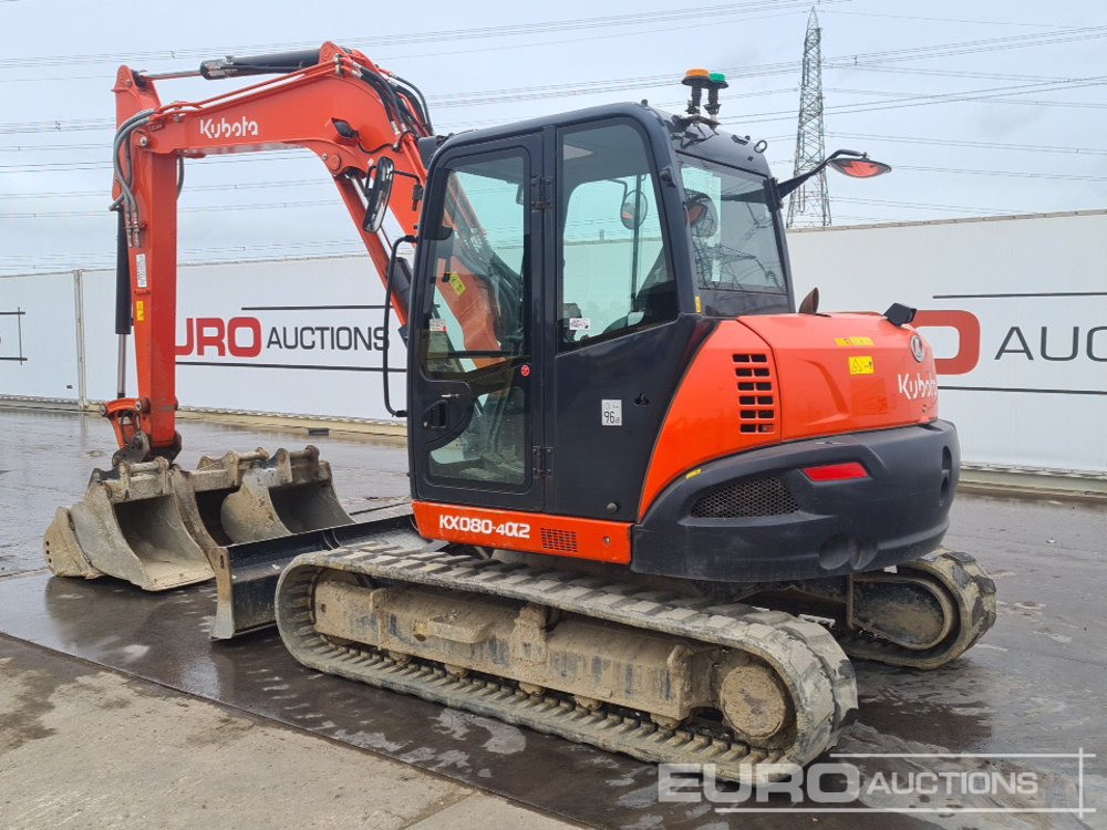 2020 Kubota KX080-4A2 - Мини-экскаватор: фото 3 2020 Kubota KX080-4A2 - Мини-экскаватор: фото 3