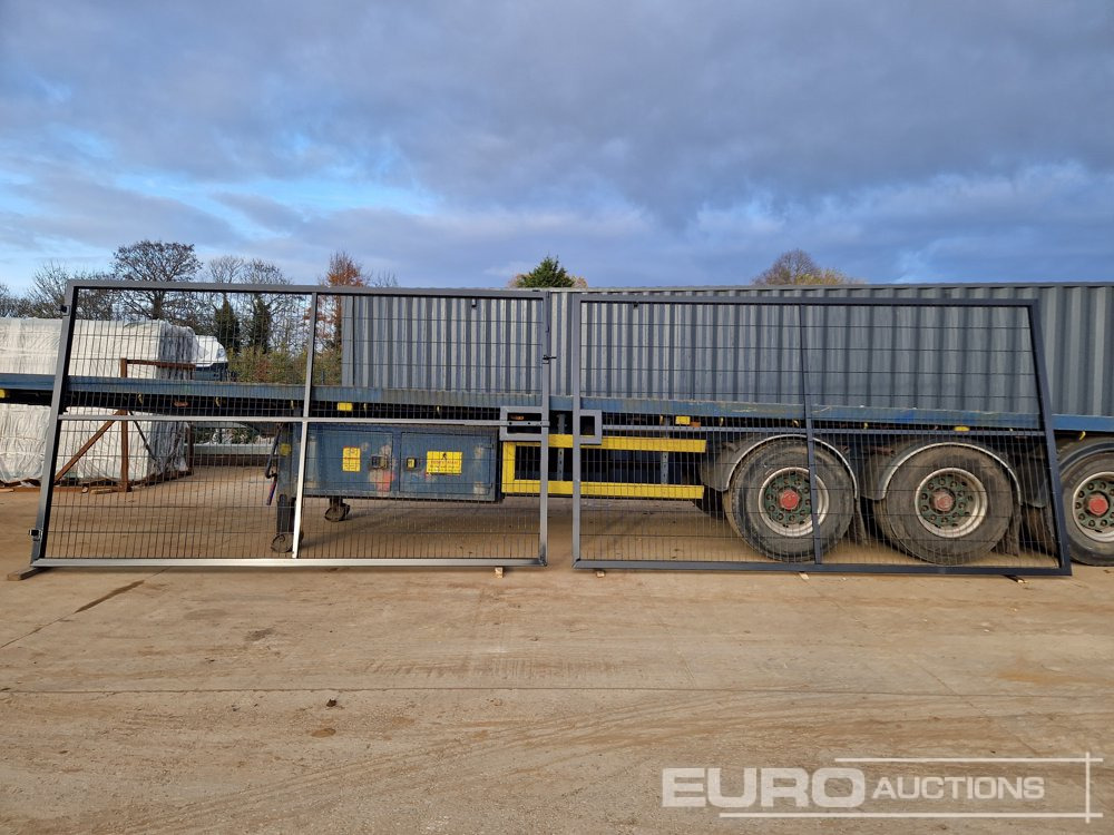 4m x 2.3m Heavy Duty Galvanized Powder Coated Gate (2 of), 100mm x 100mm Post (2 of), Assembly Kit (Black) - Строительное оборудование: фото 2 4m x 2.3m Heavy Duty Galvanized Powder Coated Gate (2 of), 100mm x 100mm Post (2 of), Assembly Kit (Black) - Строительное оборудование: фото 2
