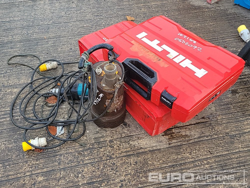 Hilti 110 Volt Hammer Drill, 110 Volt Handheld Breaker, Makita 110 Volt Diamond Core Drill, 110 Volt Water Pump - Строительное оборудование: фото 1 Hilti 110 Volt Hammer Drill, 110 Volt Handheld Breaker, Makita 110 Volt Diamond Core Drill, 110 Volt Water Pump - Строительное оборудование: фото 1