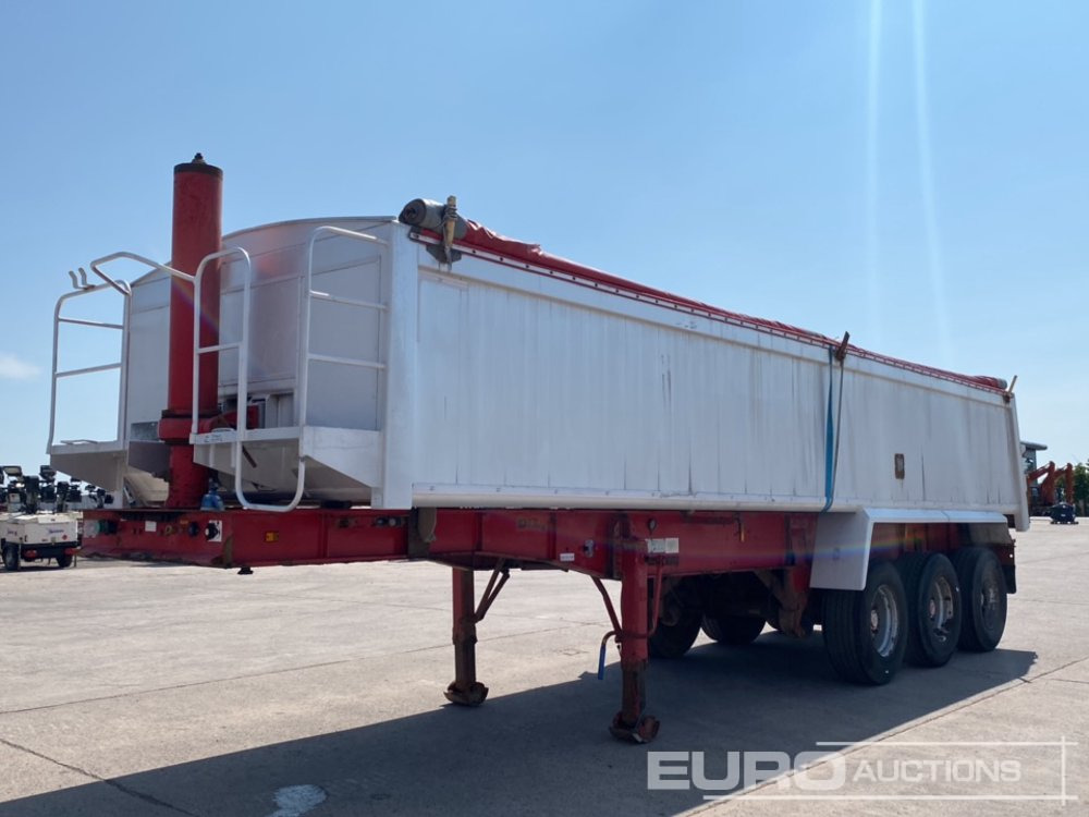Montracon Tri Axle Aluminum Insulated Aggregate Tipping Trailer, Split Tail Door. ROR Drums, Lift Axle, Roll Over Cover - Самосвальный полуприцеп: фото 1 Montracon Tri Axle Aluminum Insulated Aggregate Tipping Trailer, Split Tail Door. ROR Drums, Lift Axle, Roll Over Cover - Самосвальный полуприцеп: фото 1