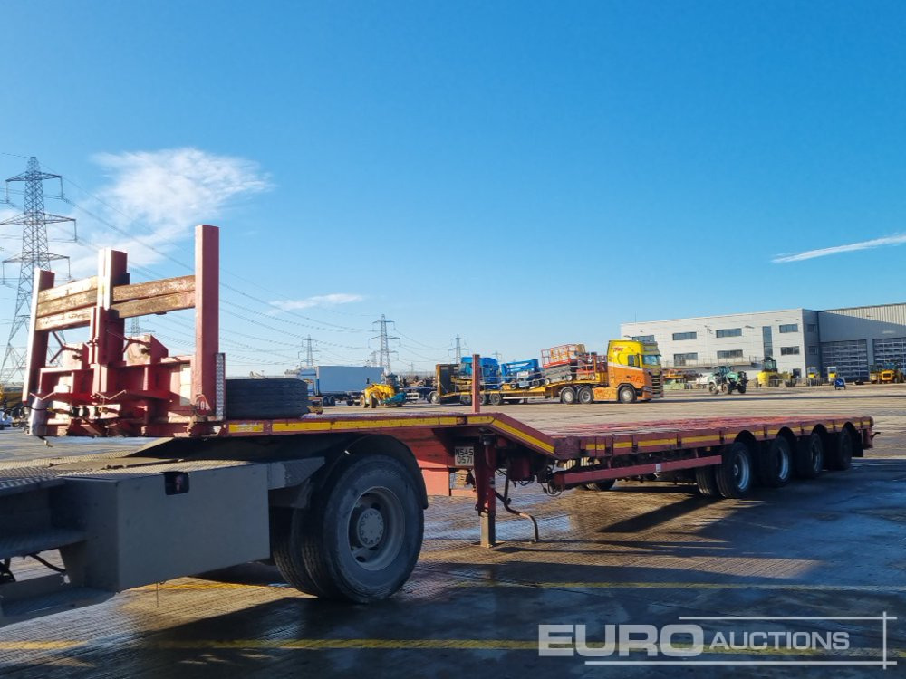 Nooteboom 4 Axle Extendable Low Loader Trailer, Twin Axle Rear Steer, Out Riggers - Грузовик бортовой/ Платформа: фото 1 Nooteboom 4 Axle Extendable Low Loader Trailer, Twin Axle Rear Steer, Out Riggers - Грузовик бортовой/ Платформа: фото 1