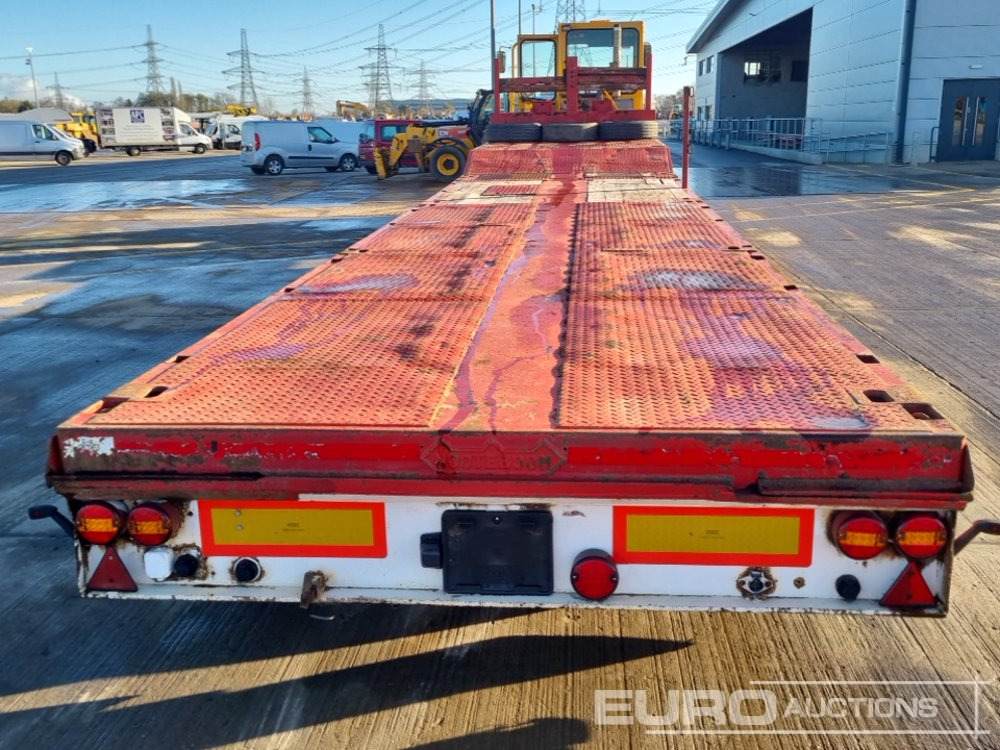 Nooteboom 4 Axle Extendable Low Loader Trailer, Twin Axle Rear Steer, Out Riggers - Грузовик бортовой/ Платформа: фото 4 Nooteboom 4 Axle Extendable Low Loader Trailer, Twin Axle Rear Steer, Out Riggers - Грузовик бортовой/ Платформа: фото 4