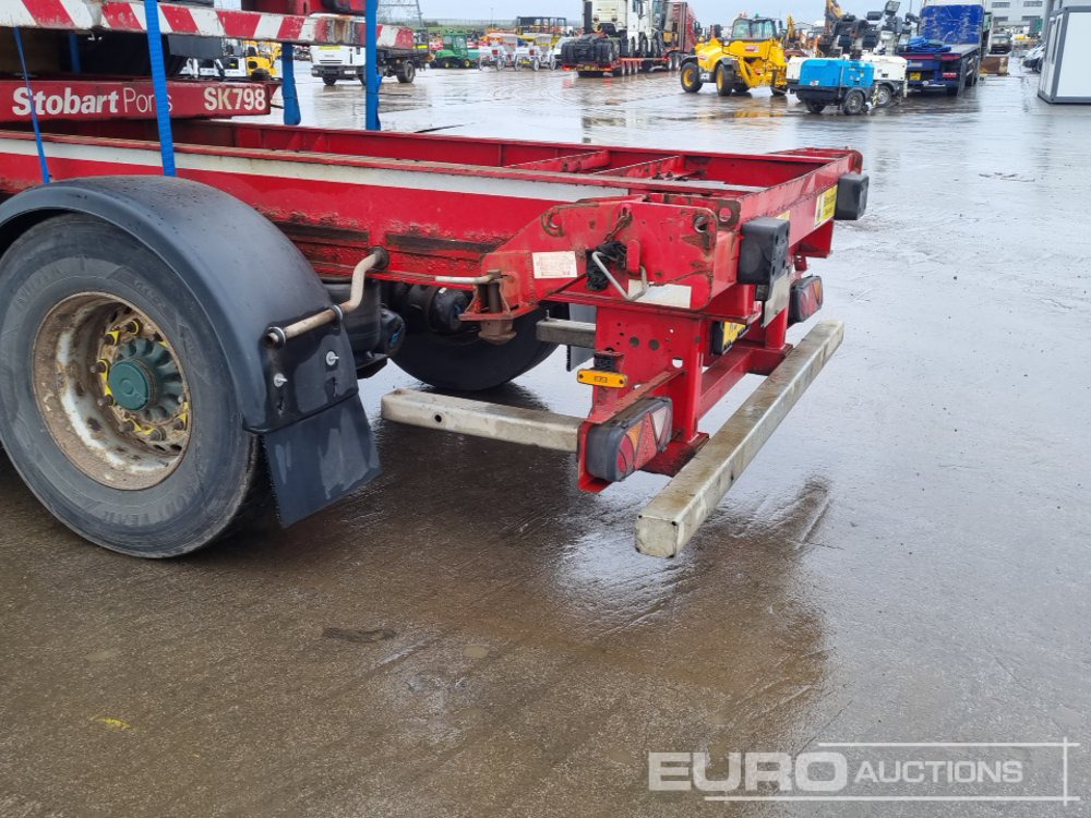 Полуприцеп бортовой/ Платформа SDC Tri Axle Sliding Skeletal Trailer (3 of): фото 27