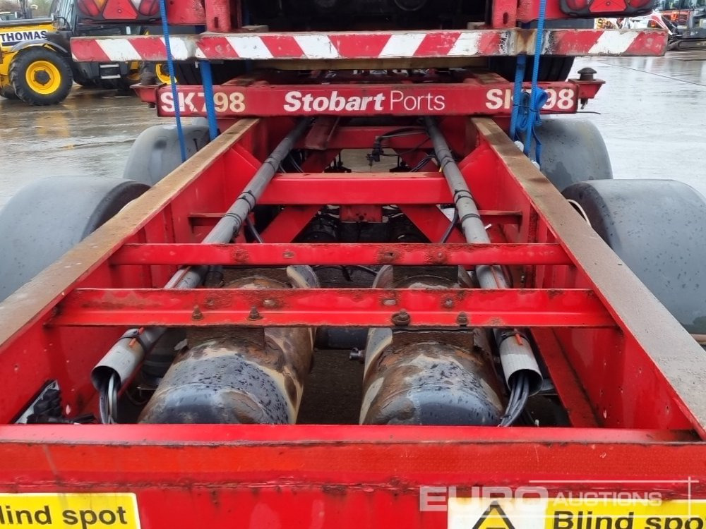 Полуприцеп бортовой/ Платформа SDC Tri Axle Sliding Skeletal Trailer (3 of): фото 16