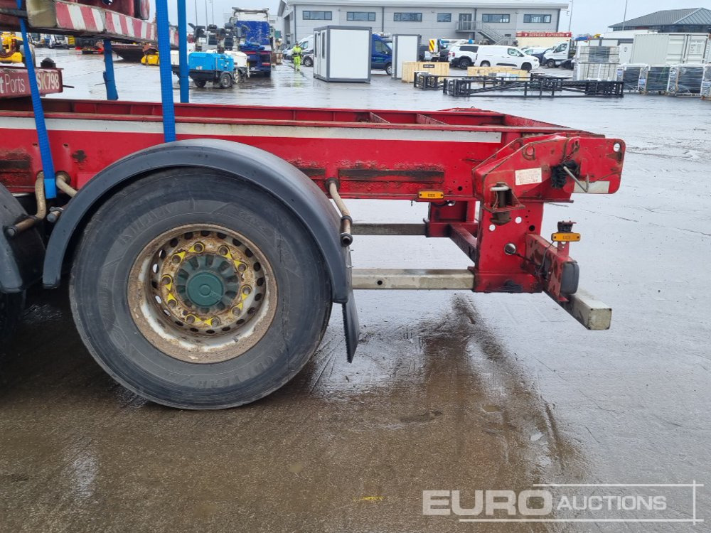 Полуприцеп бортовой/ Платформа SDC Tri Axle Sliding Skeletal Trailer (3 of): фото 28