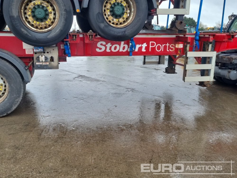 Полуприцеп бортовой/ Платформа SDC Tri Axle Sliding Skeletal Trailer (3 of): фото 20