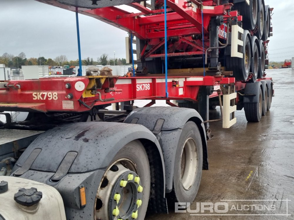 Полуприцеп бортовой/ Платформа SDC Tri Axle Sliding Skeletal Trailer (3 of): фото 32