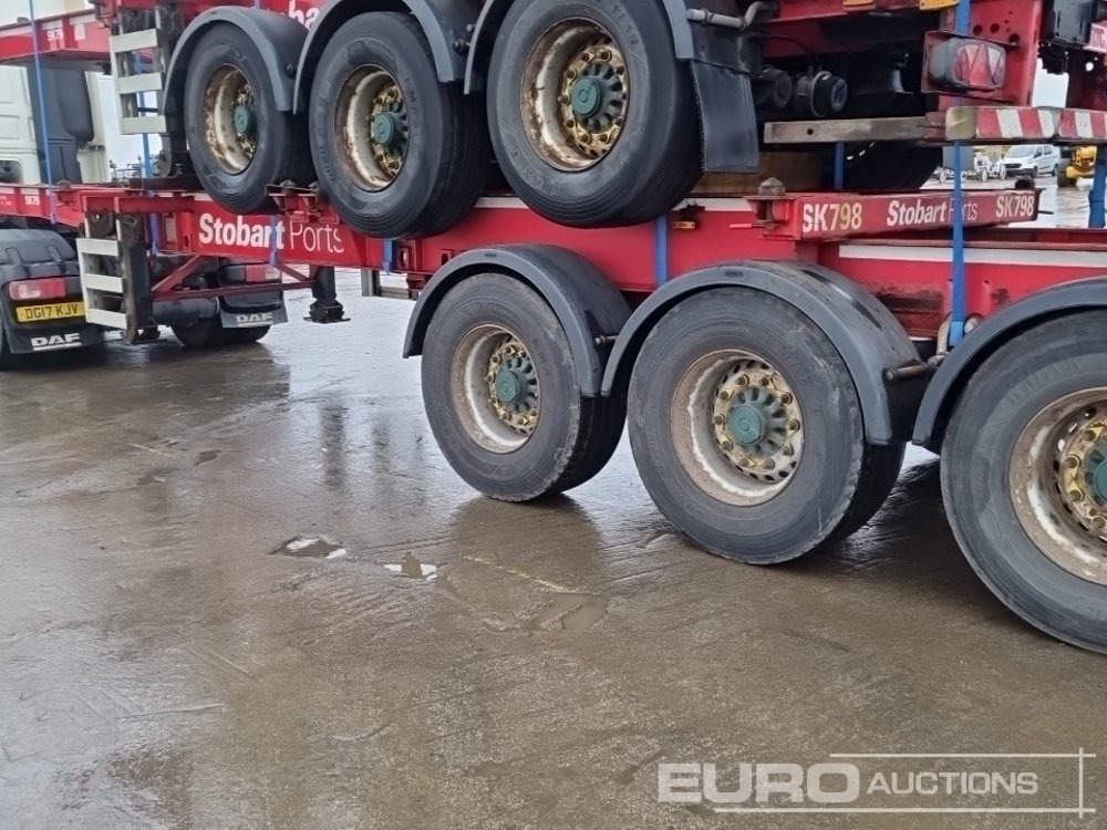 Полуприцеп бортовой/ Платформа SDC Tri Axle Sliding Skeletal Trailer (3 of): фото 29