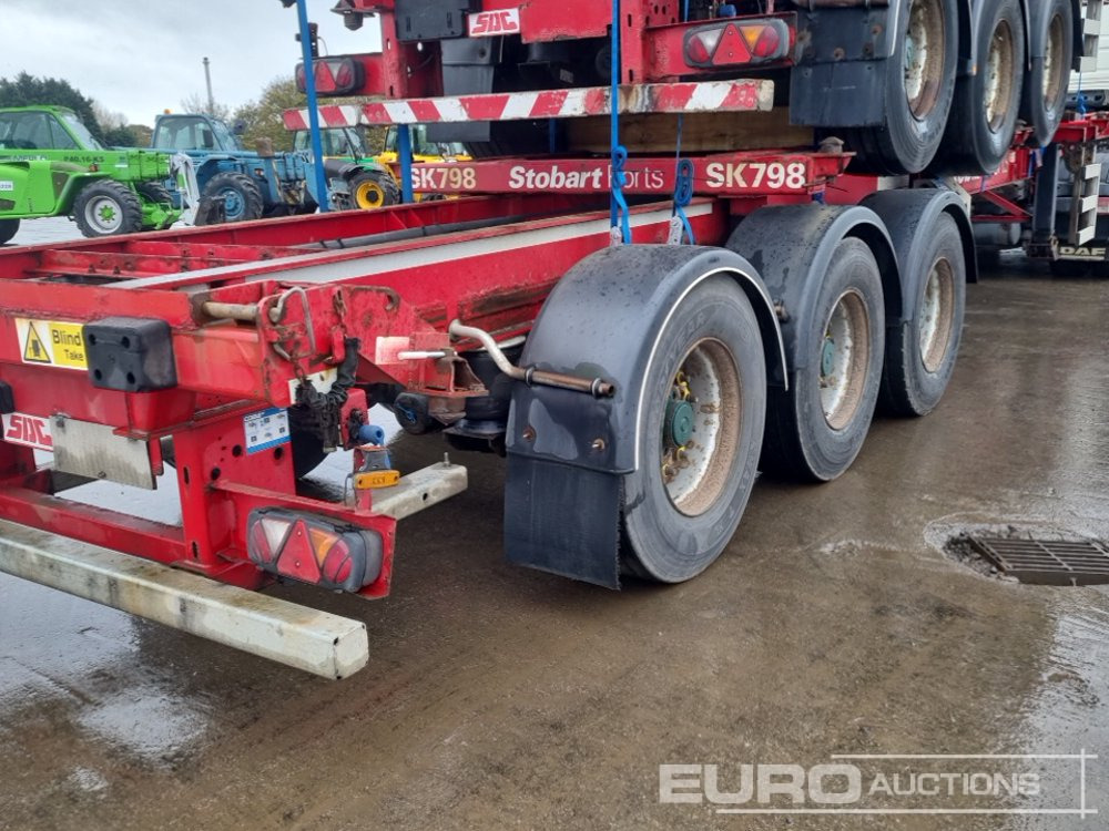 Полуприцеп бортовой/ Платформа SDC Tri Axle Sliding Skeletal Trailer (3 of): фото 19