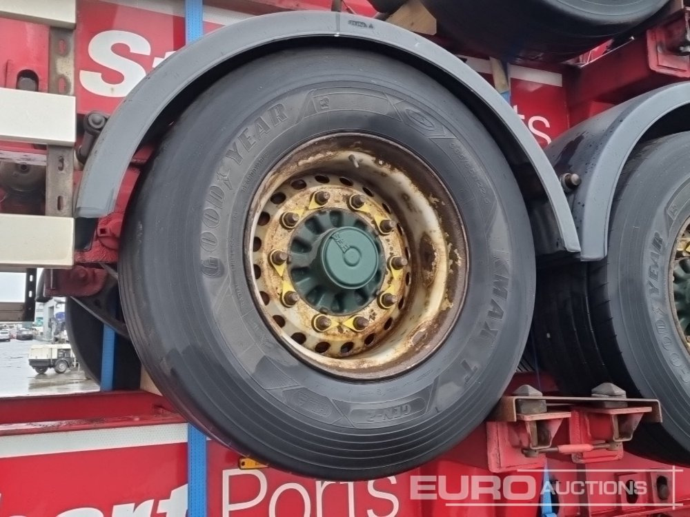 Полуприцеп бортовой/ Платформа SDC Tri Axle Sliding Skeletal Trailer (3 of): фото 36