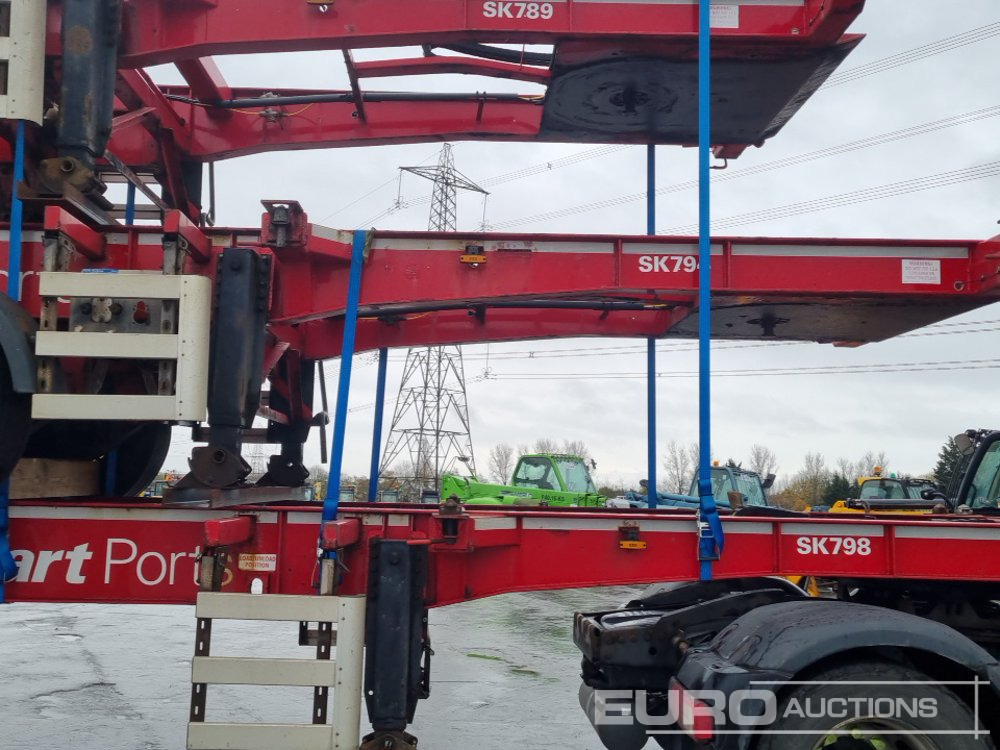 Полуприцеп бортовой/ Платформа SDC Tri Axle Sliding Skeletal Trailer (3 of): фото 47