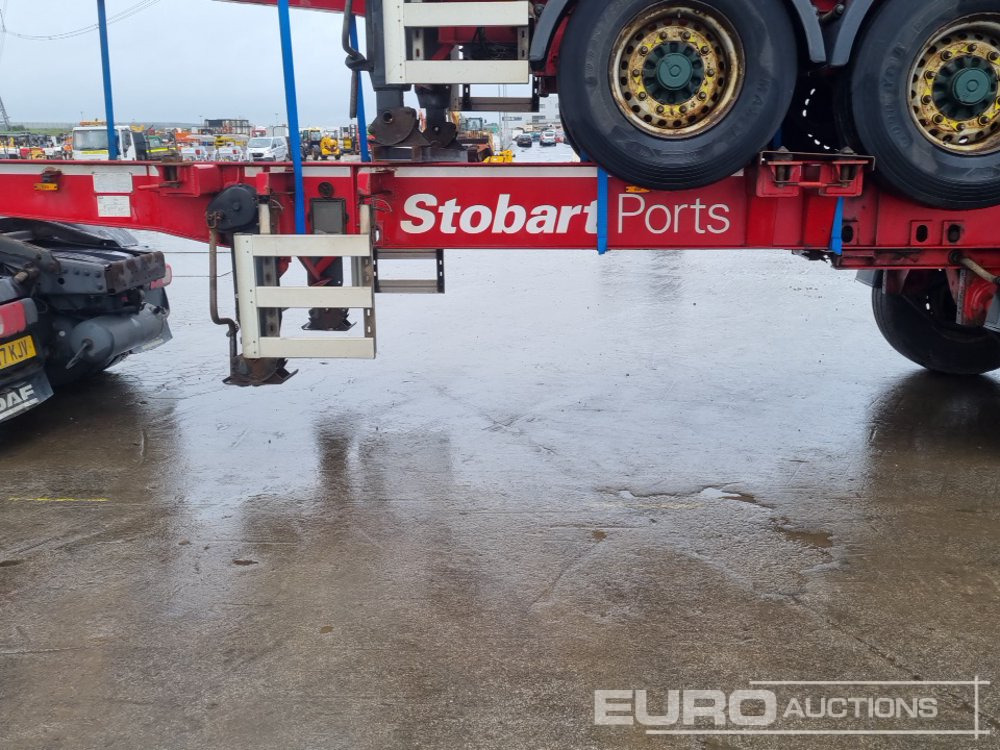 Полуприцеп бортовой/ Платформа SDC Tri Axle Sliding Skeletal Trailer (3 of): фото 30