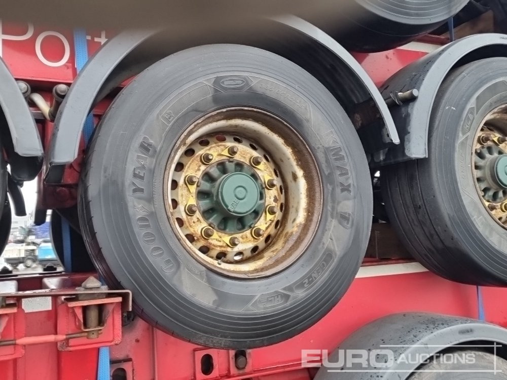 Полуприцеп бортовой/ Платформа SDC Tri Axle Sliding Skeletal Trailer (3 of): фото 37