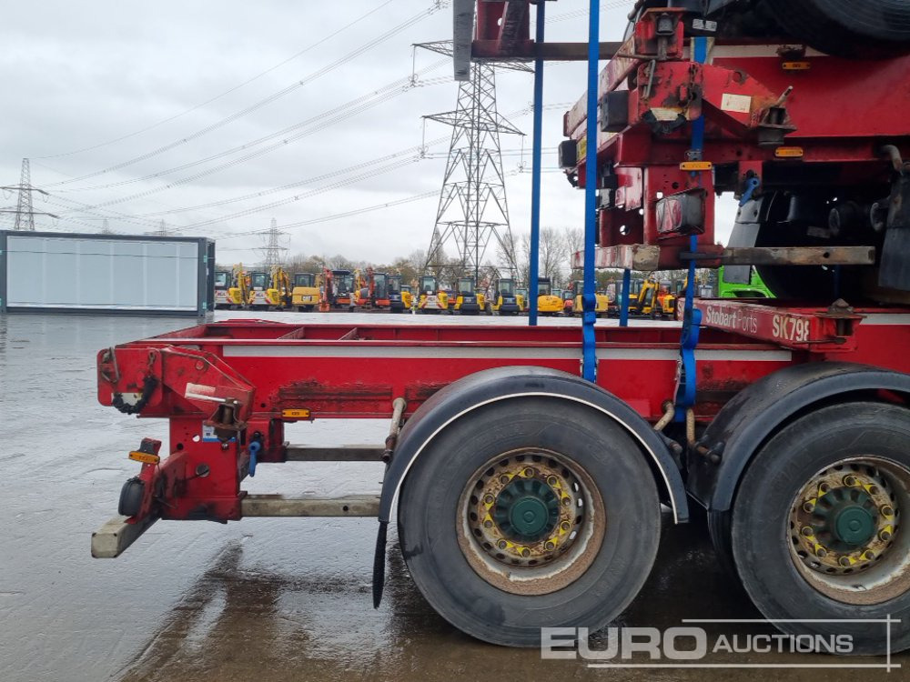 Полуприцеп бортовой/ Платформа SDC Tri Axle Sliding Skeletal Trailer (3 of): фото 17