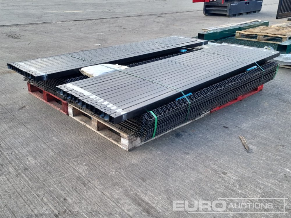 Security Fencing, 25 Panels 2.4mx2.2m, 5mm Mesh - c/w fixings (2 of) (Green & Black) - Строительное оборудование: фото 3 Security Fencing, 25 Panels 2.4mx2.2m, 5mm Mesh - c/w fixings (2 of) (Green & Black) - Строительное оборудование: фото 3