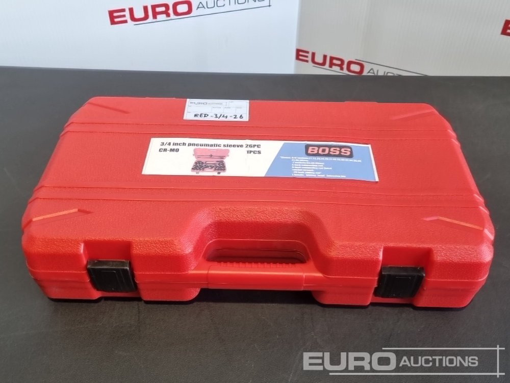 Unused 2025 Boss 3/4" 26pc Heavy Duty Pneumatic Socket Set, 4" Connecting Rod, 8" Connecting Rod Quick Ratchet Wrench, 20" Sliding Road, L Handle Sliding Head Extension Bar - Оборудование для гаражей/ Мастерских: фото 2 Unused 2025 Boss 3/4" 26pc Heavy Duty Pneumatic Socket Set, 4" Connecting Rod, 8" Connecting Rod Quick Ratchet Wrench, 20" Sliding Road, L Handle Sliding Head Extension Bar - Оборудование для гаражей/ Мастерских: фото 2